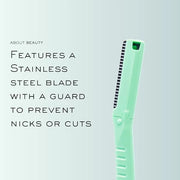 Face N Brow - 3 Beauty Groomers for Hair Removal, Ideal for Shaving, Exfoliating, Dermaplaning and Brow Shaping, Japanese ...