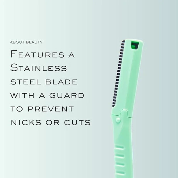 Face N Brow - 3 Beauty Groomers for Hair Removal, Ideal for Shaving, Exfoliating, Dermaplaning and Brow Shaping, Japanese ...
