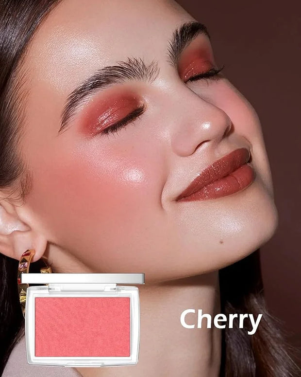 Powder Blush Palette, Matte Powder Makeup Blush for Cheeks, Natural Glow Face Blush Contour Palette, Lightweight, Smooth, ...