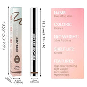 Matte Lip Gloss Stain-Peel Off Lip Liner Tattoo, Light Taupe Lip Tint，Long Lasting Peel Off Lip Stain, Waterproof Transfer...