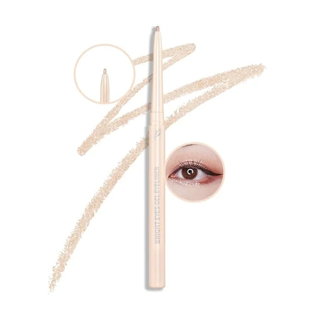 Kaely 1.5mm Skinny Gel Eyeliner Pencil,Shimmer Cat Eye Liner Makeup Pen,Cream Smooth Eyeliner Crayon,delineador de ojos co...