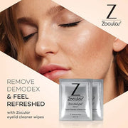 Zocuwipe Eyelid Wipes Eyelid Cleanser and Moisturizer Pads 30ct + Zocufill Elixir Eye Gel and Face Serum + Zocufoam Cleans...