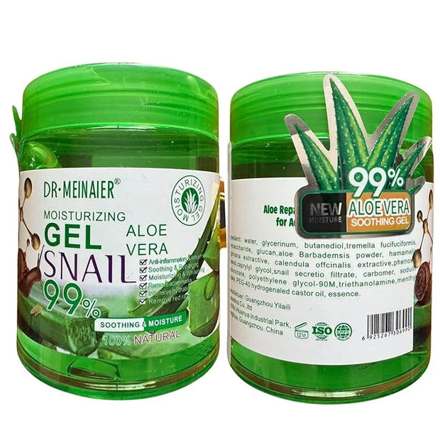 Aloe Vera Gel for Face, Body & Hair, Soothing Aloe Face Moisturizer, Multipurpose Skin Care, Hydrating Aloe Gel, Claming a...