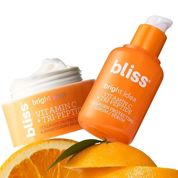 Bliss Brighten Up Moisturizer and Serum Duo - 1.7 Fl Oz - Brightening & Hydrating - All-Day Moisture, Daily Use - Clean - ...