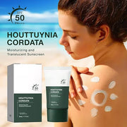 2pcs Heartleaf Silky Moisture Sunscreen, Moisture Daily Sunscreen, Silky Moisturizing Sunscreen, Hydrating Moisturizing Es...