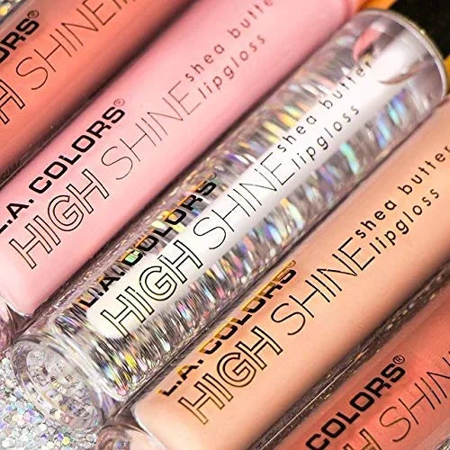 L.A. COLORS High Shine Shea Butter Lip Gloss, Baby Cakes, 0.14 Ounce (Pack of 2) - Product Image
