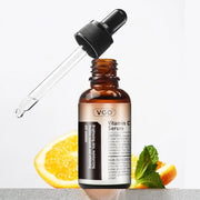 VGO Vitamin C Vitamin E Facial Serum 2.02oz + Eye Repair Cream for Dark Circles & Puffiness 0.5oz - Product Image