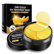 24K Gold Eye Mask, 30 Pairs Under Eye Masks for Dark Circles and Puffiness Treatment, Under Eye Patches for Puffy Eyes and...