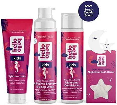 Hello Bello Kids Shampoo and Body Wash, Gentle Hypoallergenic Tear-Free Formula, Vegan and Cruelty-Free, Creamy Coconut Sc...