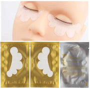 100 Pair Set Eye Gel Pads For Eyelash Extensions Lint Free Patches Beauty Tools (Gold) - Product Image