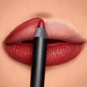 K7L Dark Red Lip Crayon (Vegan) - Waterproof and Smudge-Proof Cosmetics - Flame - Product Image