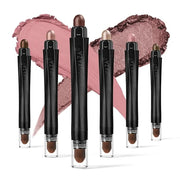 6PCS Cream Eyeshadow Stick Makeup Sets, Metallic And Matte Shimmer Eye Shadow Eye Brightener Stick Pencil Crayon, A06-Pink...