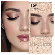 Kaely Pressed Single Eyeshadow Makeup, Light Nude Brown Shimmer Highly Pigmented Monochrome Eye Shadow Palette, Waterproof...