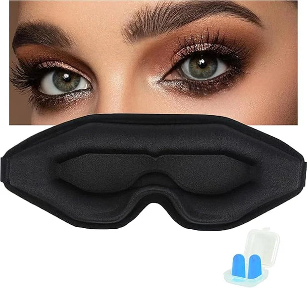 Eye Mask for Lash Extensions, Sleep Mask for Side Sleeper, Eyelash Sleeping Mask for Extensions,100% Block Out Light Sleep...