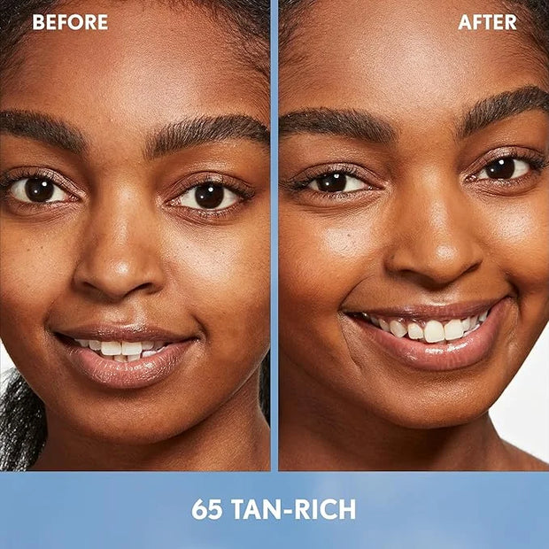 Covergirl Simply Ageless Skin Perfector Essence Foundation, 65 Tan-Rich, Tinted Skincare Makeup Hybrid, Sheer Tint, Radian...