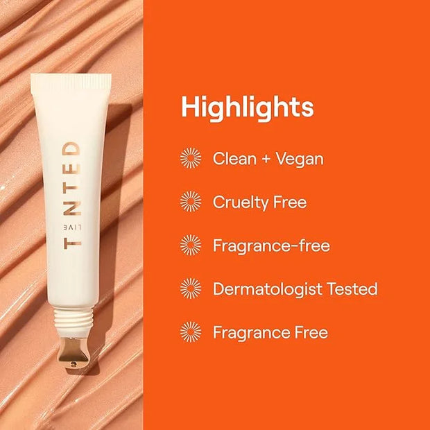 Live Tinted Superhue Brightening Eye Cream - Instantly Refreshes and Brightens - Hydrating & Soothing - Cooling Applicator...
