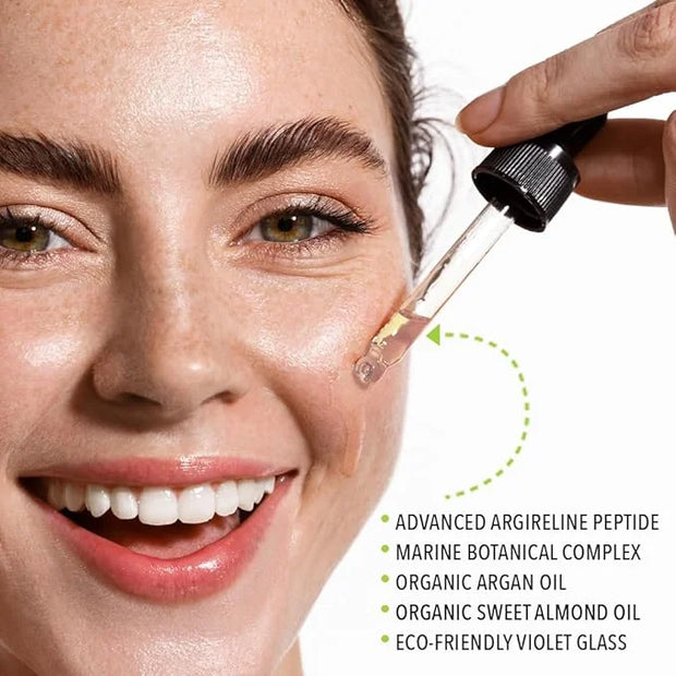 Argireline Youth Peptide Face Oil Serum | Anti-Aging, Hydrating, and Firming | Freshly Made Skincare | 15ml - Product Image