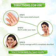 MAMAEARTH Vitamin C Daily Glow Under Eye Cream | Reduces Dark Circles, Puffiness, Bags & Wrinkles | Soothes Tired Eyes | F...
