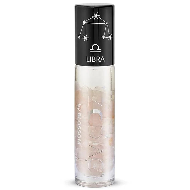 Blossom Zodiac Sign Vanilla Scented Moisturizng Roll On Lip Gloss with Crystals + pH Technology Color Charnging Shimmering...