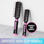 Conair Salon Results Vent Hairbrush Set - Detangling Hair brush - suitable for men and women - features Travel + Full-size...