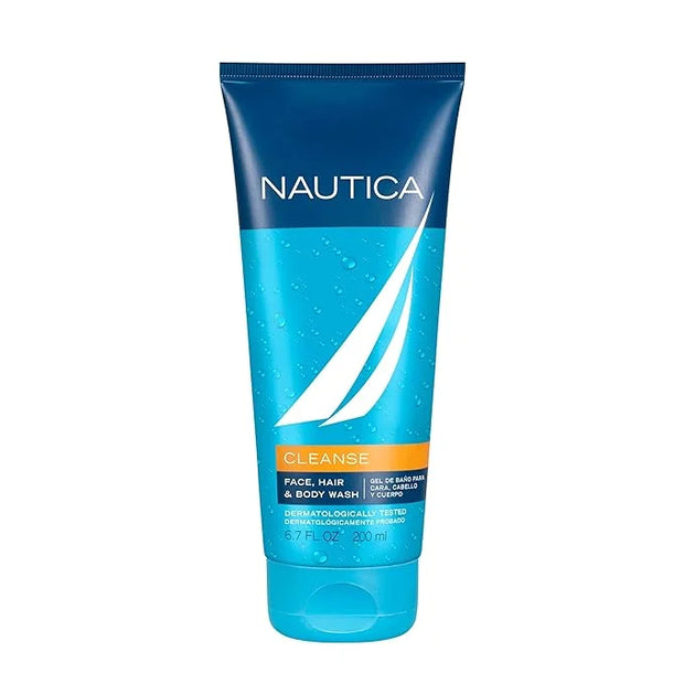 Nautica Grooming Cleanse Shower Gel 6.7 fl oz (Pack of 1), Notes of Grapefruit, Lavender, and Wood, Men's Fragrance, Long ...