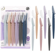 D 12 PCS Eyebrow Razor,Dermaplane Razor,Face Razors for Women,Dermaplaning Tool for Face,3 Colors Facial Hair Shavers with...