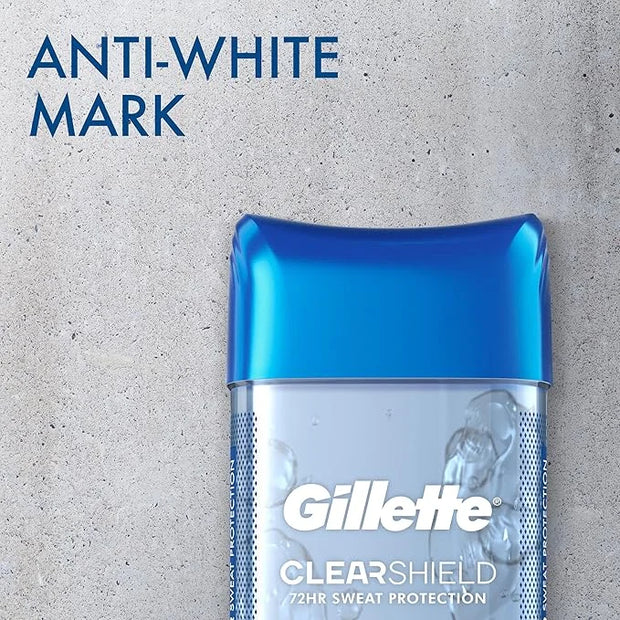 Gillette Antiperspirant and Deodorant for Men, 72hr Sweat & Odor Protection, Long Lasting Freshness, Anti-White Mark Techn...
