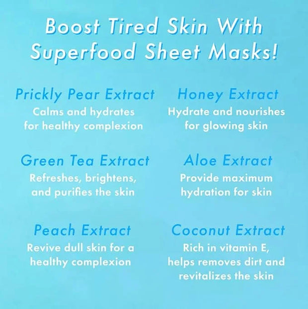 TONYMOLY Super Food Mask Bowl, Sheet Face Mask Set, Korean Skincare to Replenish & Hydrate Tired Skin, 0.74 oz - Product I...