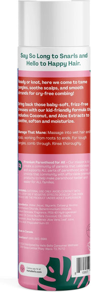 Hello Bello Kid’s Conditioner, Hypoallergenic, pH-Balanced and Dermatologist-Tested, Watermelon, 10 Fl Oz (1 Pack) - Produ...