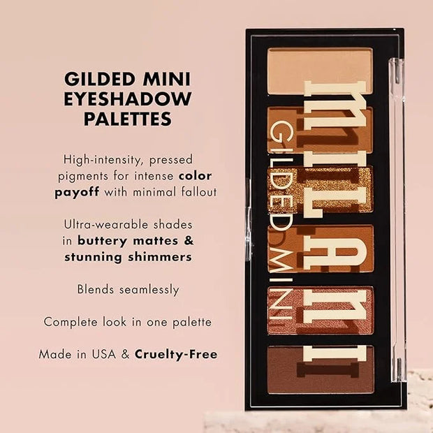 Milani Gilded Mini Eyeshadow Palette with 6 Matte & Shimmer Hues - It's All Rosé - Product Image