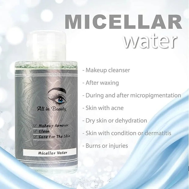 All in beauty Micellar Lotion Cleansing Water, Toner, Make-up Remover for All Skin Types, After Waxing, During and After M...