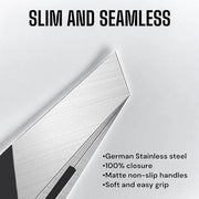 Professional Tweezers - Slant, Durable Lightweight German Stainless Steel, Ultra Precision Tweezers for Eyebrows, Facial H...