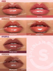 SHEGLAM Glaze Daze Lip Gloss Shiny Tinted Lip Gloss High Gloss Finish Plumping Lip Care Nourishing Not Easy to Fade Liquid...