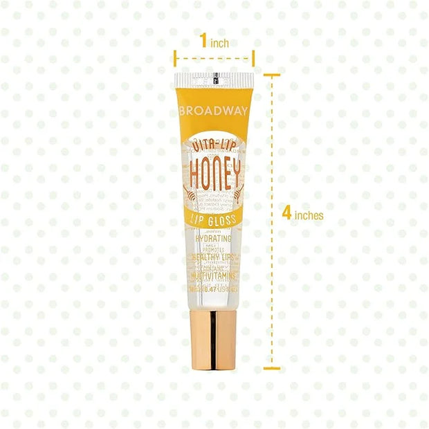 Ruby Kisses Broadway Vita-Lip Clear Lip Gloss (10 Pack), Hydrating & Soothing Formula with Vitamin, High-Shine Non-Sticky ...