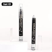Kaely 2Pcs Cream Eyeshadow Stick Set for Eyes,Pearl White & Pearl Black Shimmer Pen,Eye Brightener Halloween Makeup,sombra...