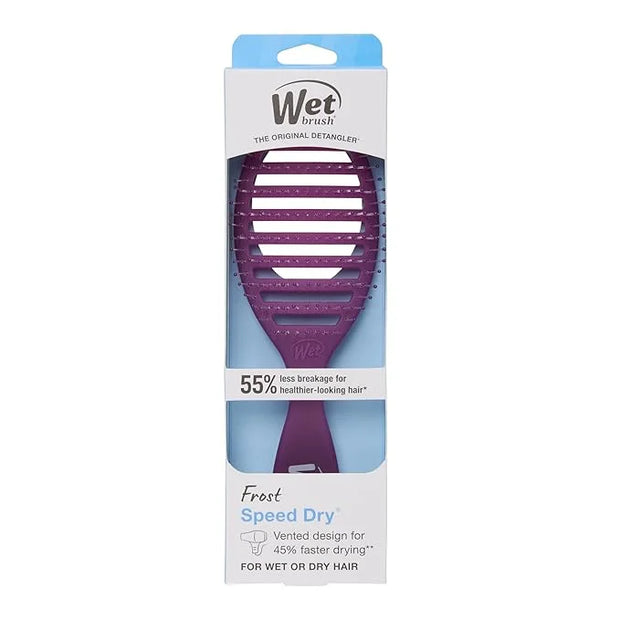 Wet Brush Speed Dry Hair Brush, Purple Frost - Vented Design & Soft HeatFlex Bristles Are Blow Dry Safe - Ergonomic Handle...