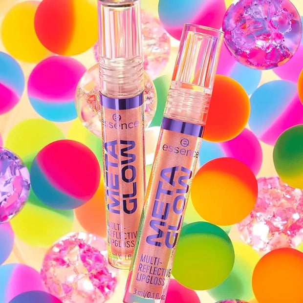 essence | Meta Glow Multi-Reflective Lip Gloss | Iridescent Shimmer, Holographic, Non-Sticky & Comfortable | Vegan & Cruel...