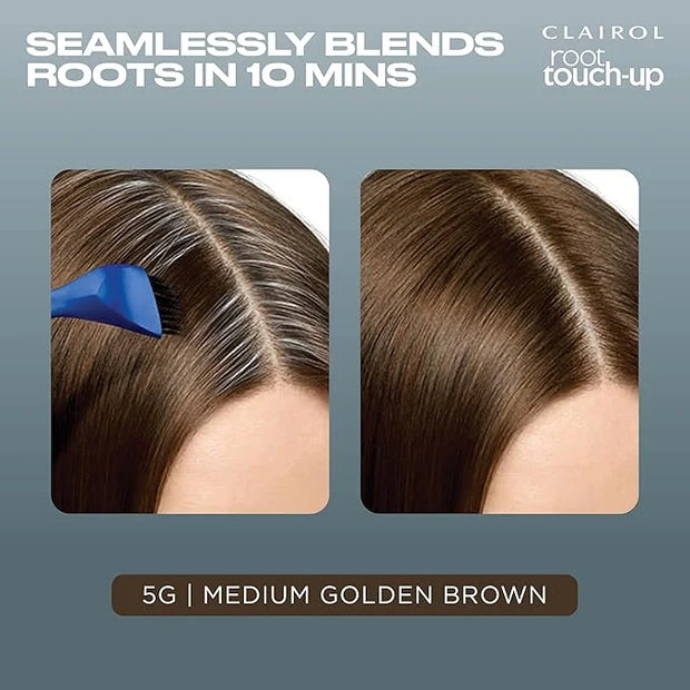 Clairol Root Touch-Up by Nice'n Easy Permanent Hair Dye, 5G Medium Golden Brown Hair Color, Pack of 2 - Product Image
