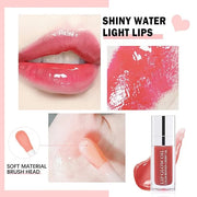 Plumping Lip Oil Lip Glow Oil Lip Gloss Oil Lip Stain Long Lasting Hydrating Non-sticky Big Brush Head Glitter Shine Clear...