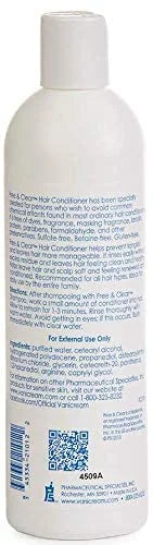Vanicream, Free and Clear Shampoo, Conditioner and Body Wash Set, For Sensitive Skin, Fragrance and Paraben Free - 12 Ounc...