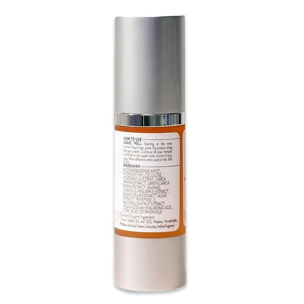 Glimmer Goddess Organic Hydrating Eye Serum with Peptides & Vitamin C, 1 oz - Product Image
