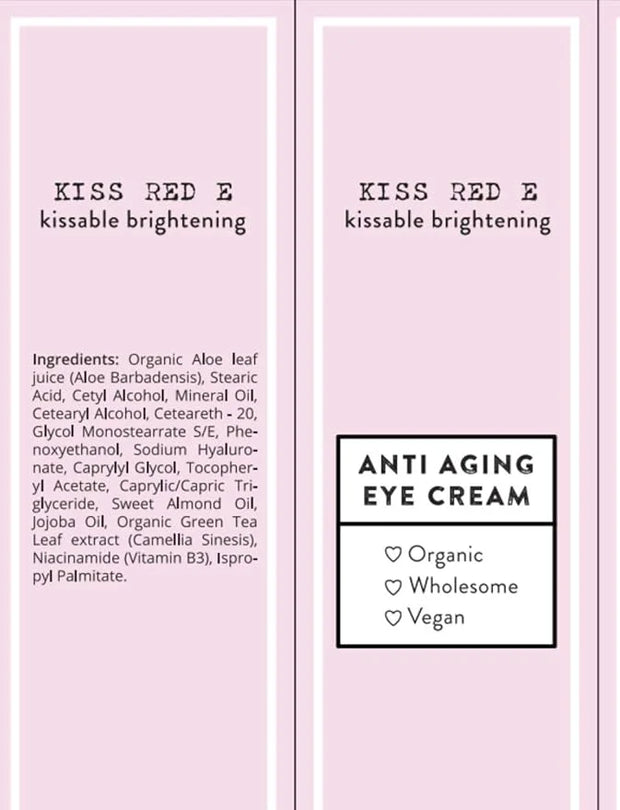KissRedE Anti-Aging Eye Cream for Dark Circles, Puffiness, Fine Lines, and Wrinkles - Fragrance-Free, 1 Fl Oz - Product Image