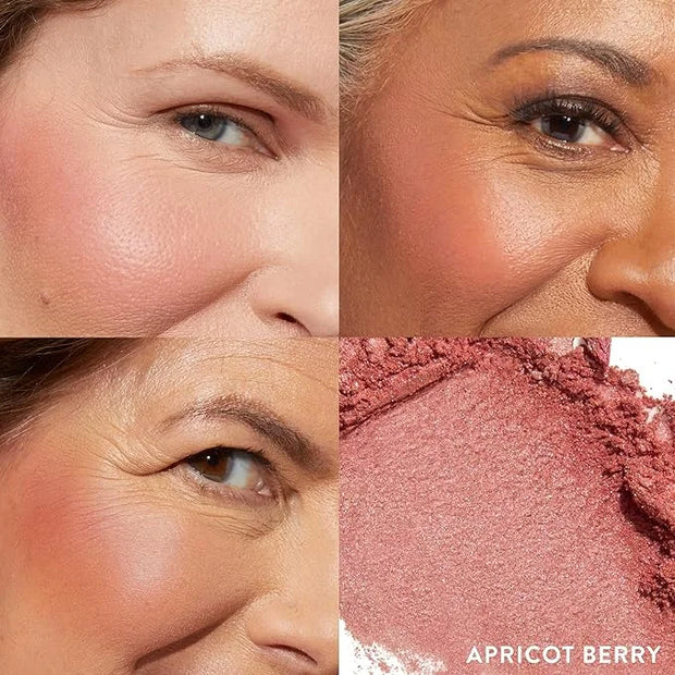 LAURA GELLER NEW YORK Baked Blush-n-Brighten Marbleized Blush - Apricot Berry - Creamy Lightweight - Satin Finish - Produc...