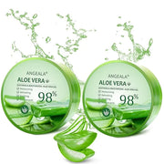 Organic Aloe Vera Gel for Face Made within 12 Hours of Harvest, 98% Pure Aloe Vera Gel for Skin, Scalp, & Hair, Soothing A...
