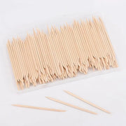 200pcs Orange Sticks for Nails
