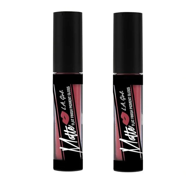 Pack of 2 L.A. Girl Matte Flat Finish Pigment Gloss, Bazaar GLG834 - Product Image