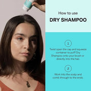 Acure Dry Shampoo - Brunette to Dark Hair, Powder Care to Refresh Treated Color Tinted Hair & Extend Cleansing with Cocoa ...