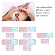 15 Pairs Eyelash Extension Under Eye Pads Cloud Shaped Reusable Silicone Lash Grafting Eye Pads Blue - Product Image
