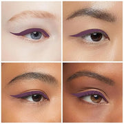Kaely Dark Purple Gel Eyeliner Pencil,Waterproof Smudge Proof Eye Liner Pen,Cat Eye Goth Halloween Makeup,Eye Black Face P...