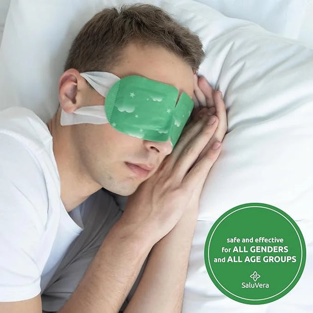 Steam Eye Mask for Dry Eyes with 5 Eyelid Cleansing Wipes, Self Heating Eye Compress for Dry Eyes, Soothe and Relax with 4...